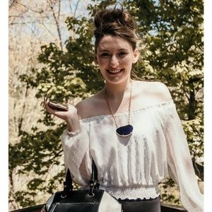 Agate Pendant Gold Necklace